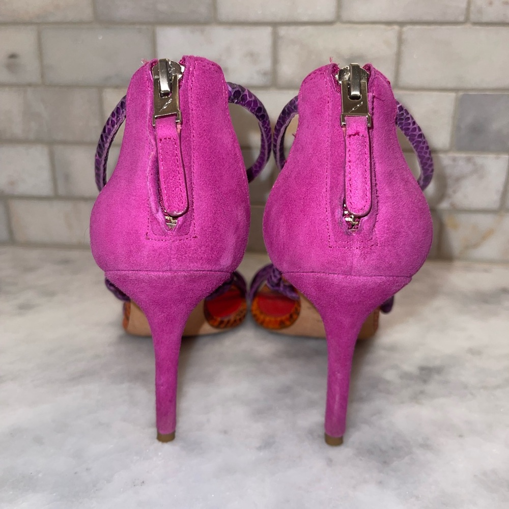 B Brian Atwood Estefania Snakeskin Heels - Picture 5 of 9